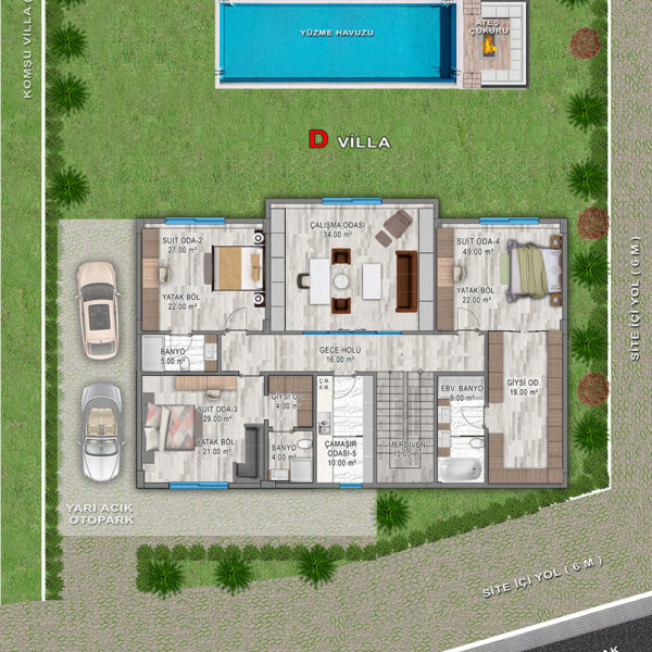 D-VILLA-1.-KAT-YERLESIMI